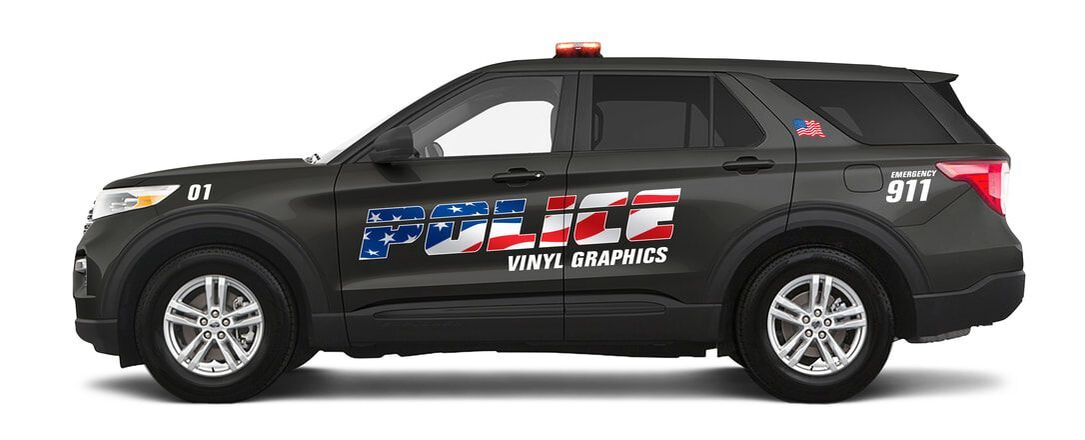 POLICE CAR VINYL GRAPHICS
